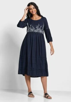 Balloon Sleeves Pleated Dress -Silk Bloom Dresses Store 4 zoom desktop 861