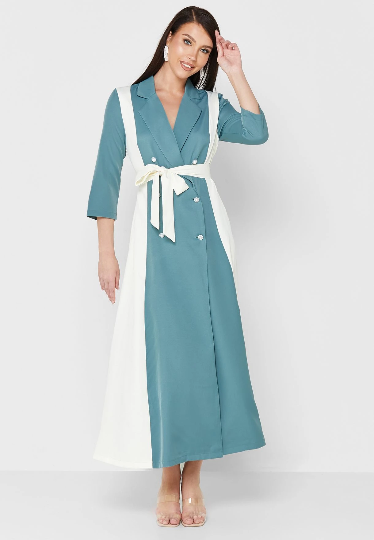 Colorblock Blazer Dress 4 Colorblock Blazer Dress - Image 4