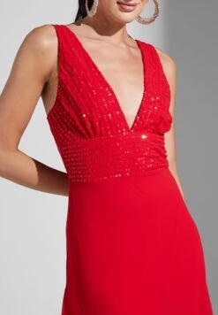 Sequined Bodice Dress -Silk Bloom Dresses Store 4 zoom desktop 872