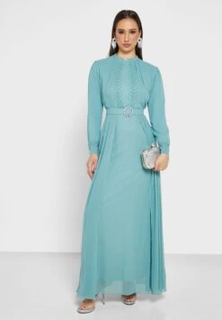 Belted A-Line Chiffon Dress -Silk Bloom Dresses Store 4 zoom desktop 874