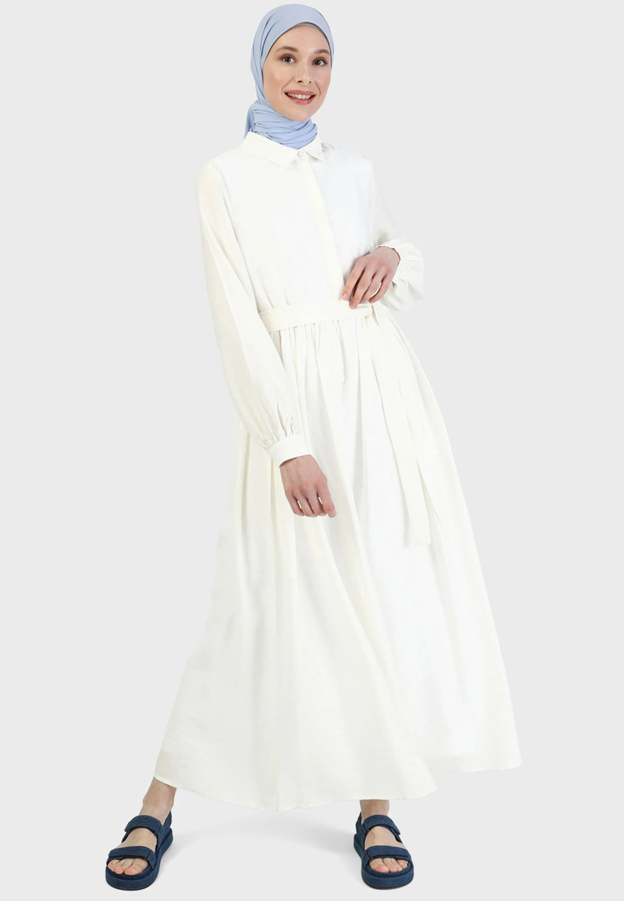 Button Down Belted Dress 4 Button Down Belted Dress - Image 4