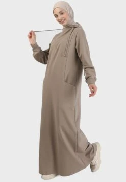 Hooded Pocket Detail Dress -Silk Bloom Dresses Store 4 zoom desktop 886