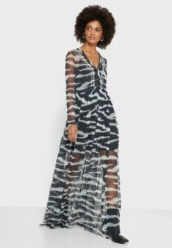 French Connection Akello Embroidered Mesh Dress -Silk Bloom Dresses Store 4 zoom desktop 902