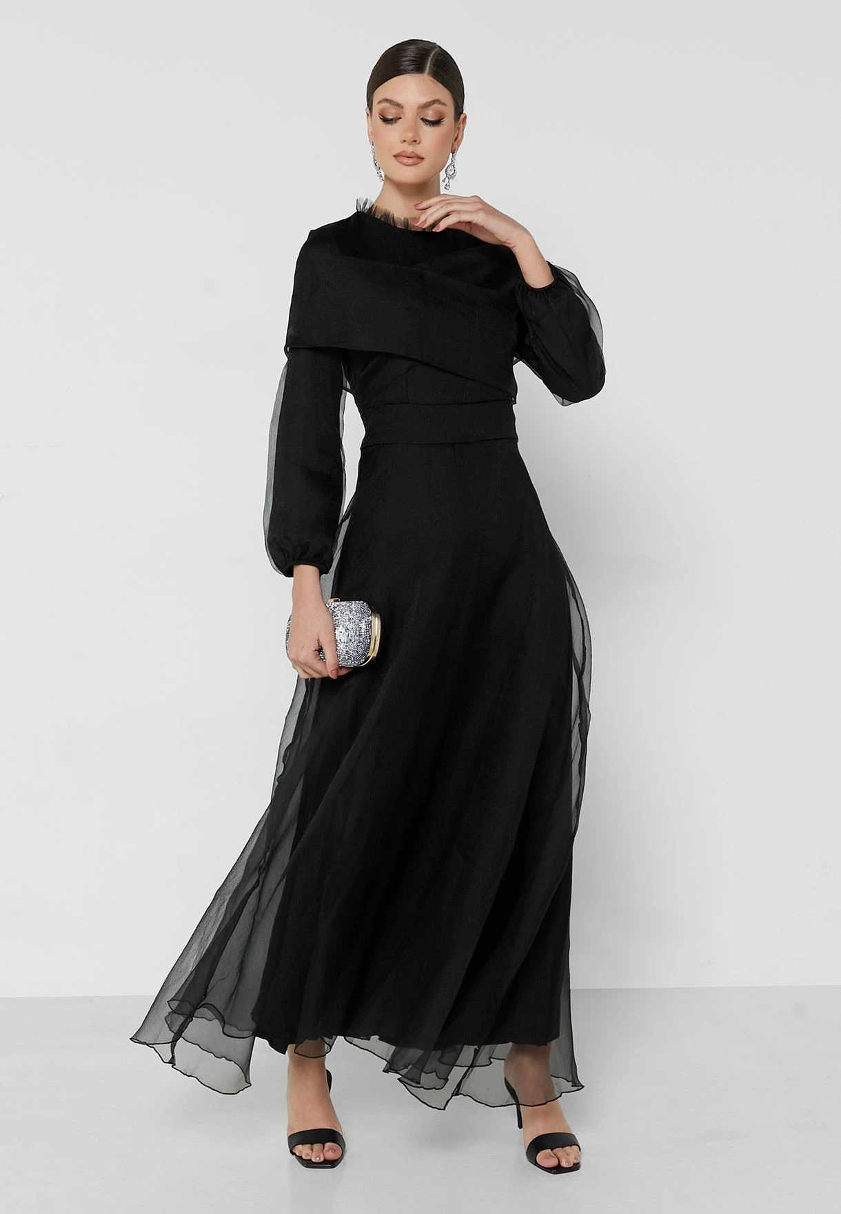 Tulle Waterfall Effect Dress 4 Tulle Waterfall Effect Dress - Image 4