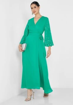 Embellished Sleeve Wrap Dress 7 Embellished Sleeve Wrap Dress -Silk Bloom Dresses Store 4 zoom desktop 923