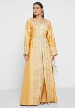 Button Detail Embellished Belted Dress -Silk Bloom Dresses Store 4 zoom desktop 925