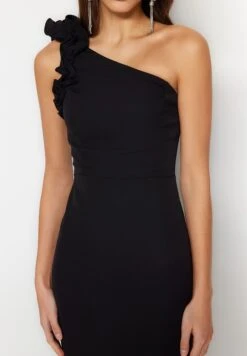 Trendyol One Shoulder High Low Dress -Silk Bloom Dresses Store 4 zoom desktop 934