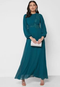 Embroidered Detail Puff Dress 7 Embroidered Detail Puff Dress -Silk Bloom Dresses Store 4 zoom desktop 935