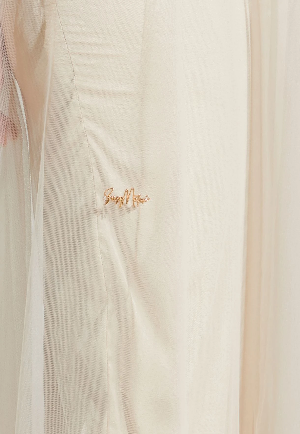 Surplice Neck Belted Mesh Tiered Dress 4 Surplice Neck Belted Mesh Tiered Dress - Image 4