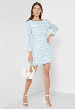 French Connection Boat Neck Dress -Silk Bloom Dresses Store 4 zoom desktop 96