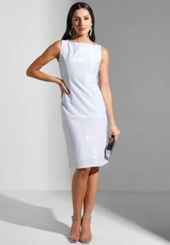 Boat Neck Knitted Dress -Silk Bloom Dresses Store 4 zoom desktop 964