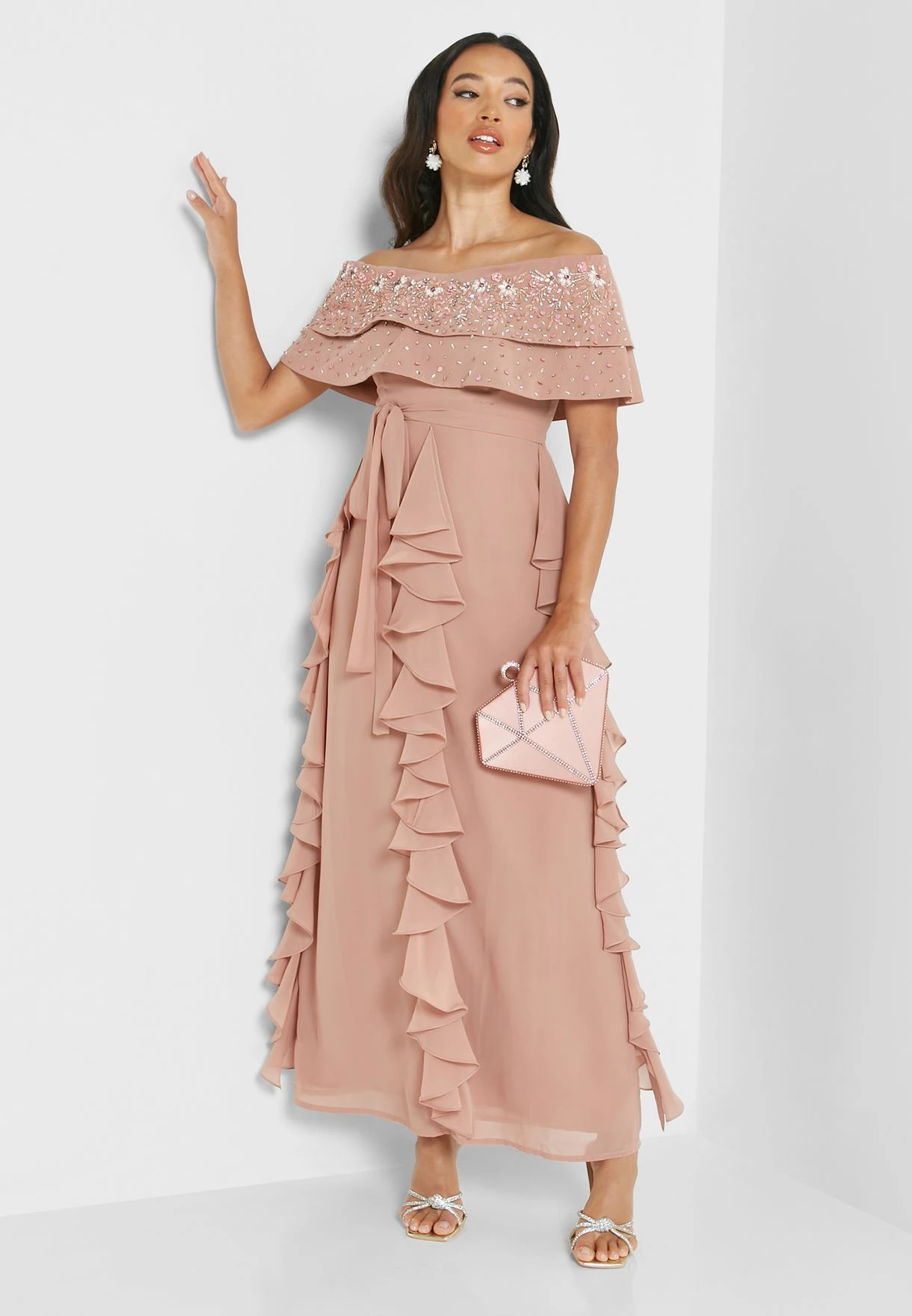 Bardot Embellished Detail Dress 4 Bardot Embellished Detail Dress - Image 4