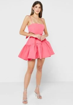 Bardot Cut Out Detail Ruffle Dress 7 Bardot Cut Out Detail Ruffle Dress -Silk Bloom Dresses Store 4 zoom desktop 97