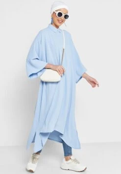 Button Down Relaxed Shirt Dress -Silk Bloom Dresses Store 4 zoom desktop 972