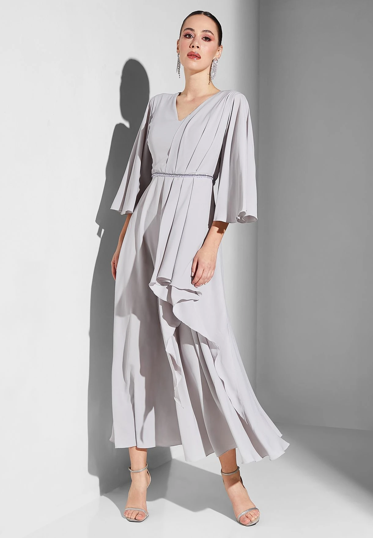 V-Neck Embellished Dress 4 V-Neck Embellished Dress - Image 4