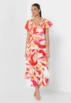 ELLA Printed Flared Dress 7 ELLA Printed Flared Dress -Silk Bloom Dresses Store 4 zoom desktop 977