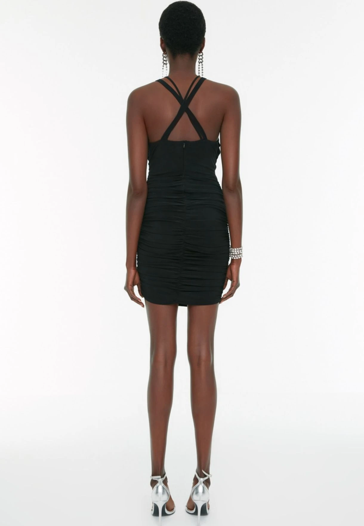 Trendyol Halter Neck Strappy Bodycon Dress 5 Trendyol Halter Neck Strappy Bodycon Dress - Image 5