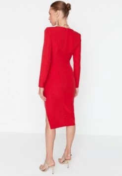 Trendyol Side Slit Cut Out Detail Dress -Silk Bloom Dresses Store 5 zoom desktop 137