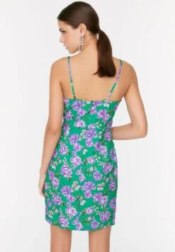 Trendyol Strappy Floral Print Wrap Dress 9 Trendyol Strappy Floral Print Wrap Dress -Silk Bloom Dresses Store 5 zoom desktop 146