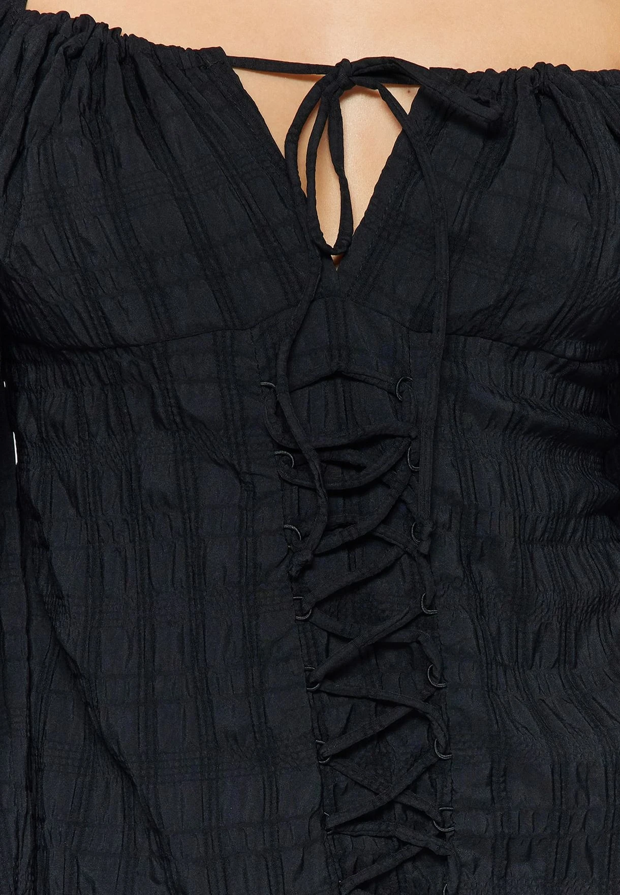 Trendyol Puff Sleeve Strappy Dress 5 Trendyol Puff Sleeve Strappy Dress - Image 5