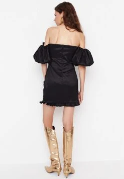 Trendyol Bow Detail Ruched Dress -Silk Bloom Dresses Store 5 zoom desktop 157