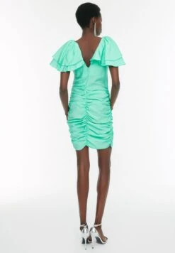 Trendyol Ruffle Detail Pleated Bodycon Dress 9 Trendyol Ruffle Detail Pleated Bodycon Dress -Silk Bloom Dresses Store 5 zoom desktop 159