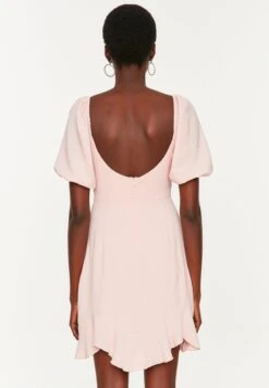 Trendyol Puff Sleeve Tie Detail Ruffle Hem Dress -Silk Bloom Dresses Store 5 zoom desktop 162