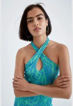 DeFacto Woman Bodycon Wrap Short Sleeve Knitted Dress 13 DeFacto Woman Bodycon Wrap Short Sleeve Knitted Dress -Silk Bloom Dresses Store 5 zoom desktop 199