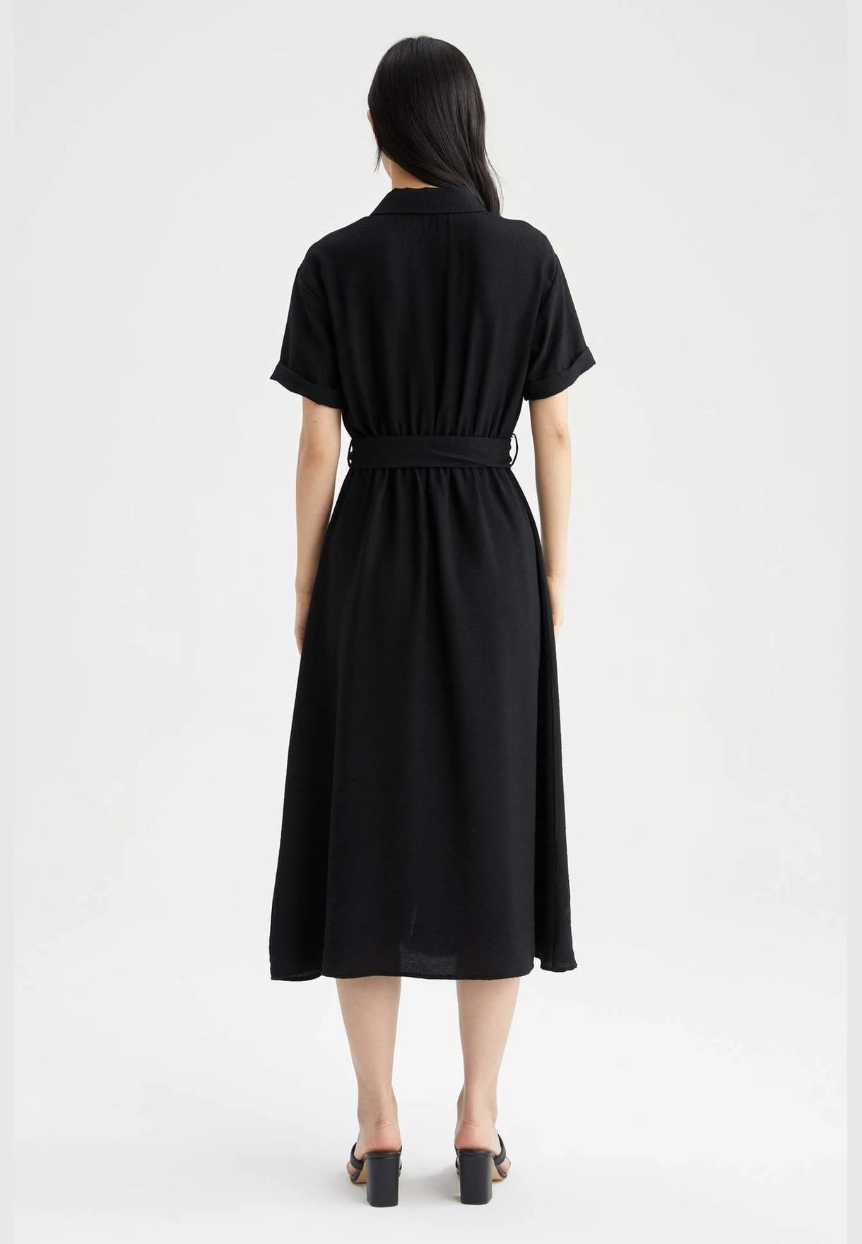 DeFacto Woman Short Sleeve Woven Dress 5 DeFacto Woman Short Sleeve Woven Dress - Image 5