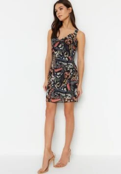 Trendyol Cowl Neck Printed Dress -Silk Bloom Dresses Store 5 zoom desktop 211