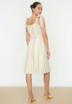 Trendyol Striped Tie Shoulder Dress -Silk Bloom Dresses Store 5 zoom desktop 215