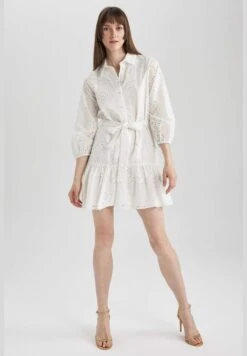 DeFacto Woman Shırt Neck Long Sleeve Woven Dress 9 DeFacto Woman Shırt Neck Long Sleeve Woven Dress -Silk Bloom Dresses Store 5 zoom desktop 216