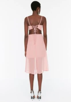 Trendyol Side Slit Strappy Cut Out Detail Dress -Silk Bloom Dresses Store 5 zoom desktop 218