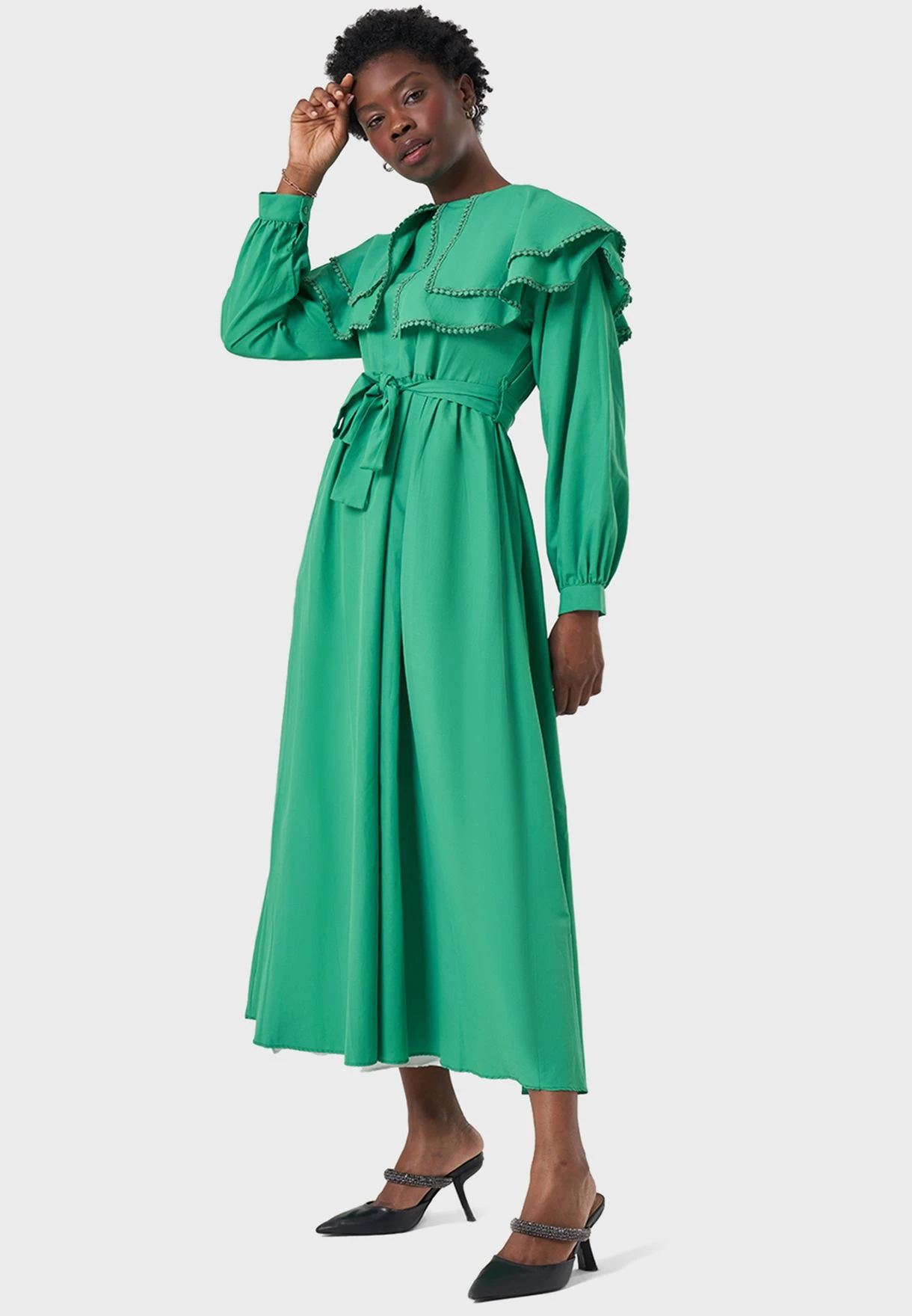 Tiered Tie Detail Dress 5 Tiered Tie Detail Dress - Image 5