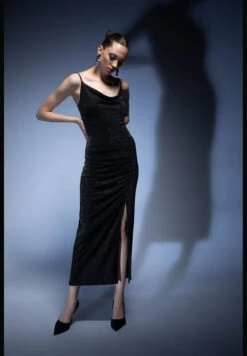 DeFacto Woman Cowl Neck Strappy Short Sleeve Knitted Dress -Silk Bloom Dresses Store 5 zoom desktop 238