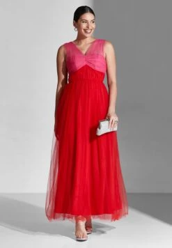 Coloblock Detail Mesh Dress -Silk Bloom Dresses Store 5 zoom desktop 241