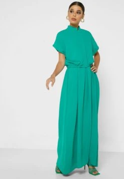 Pleat Detail Cap Sleeve Dress -Silk Bloom Dresses Store 5 zoom desktop 245
