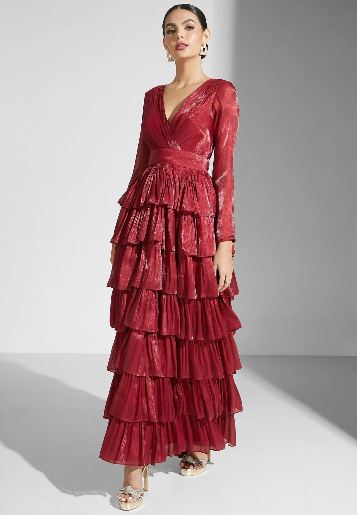 Tiered Shimmer Dress 5 Tiered Shimmer Dress - Image 5