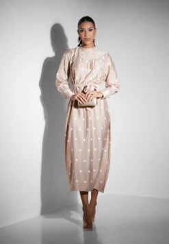 Polka Dot Belted Dress -Silk Bloom Dresses Store 5 zoom desktop 268
