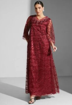 Embellished V-Neck Tiered Dress -Silk Bloom Dresses Store 5 zoom desktop 271