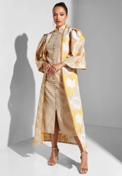 Button Detail Floral Print Dress -Silk Bloom Dresses Store 5 zoom desktop 273