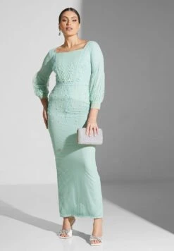 Embellished Square Neck Dress -Silk Bloom Dresses Store 5 zoom desktop 279