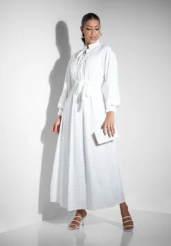 Balloon Sleeve Belt Detail Dress -Silk Bloom Dresses Store 5 zoom desktop 293