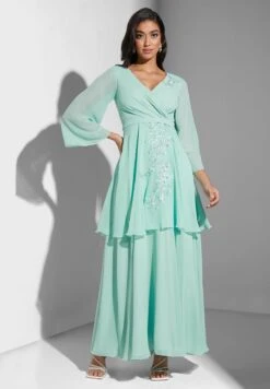 Belt Detail Embroidered Dress -Silk Bloom Dresses Store 5 zoom desktop 296