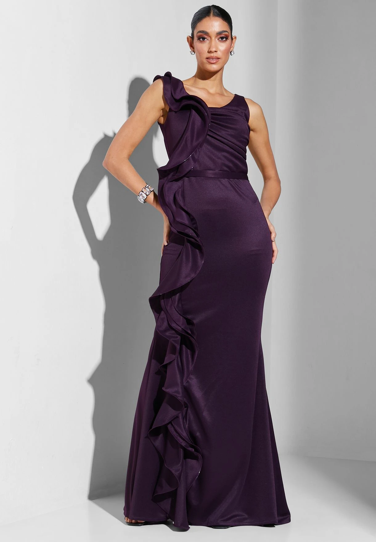 Ruffle Detail Bodycon Dress 5 Ruffle Detail Bodycon Dress - Image 5