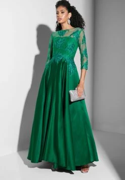 Crew Neck Lace Detail Dress -Silk Bloom Dresses Store 5 zoom desktop 303