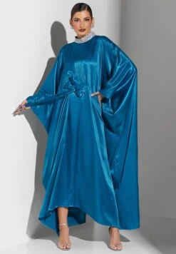Pintucks Detail Belted Kaftan -Silk Bloom Dresses Store 5 zoom desktop 311