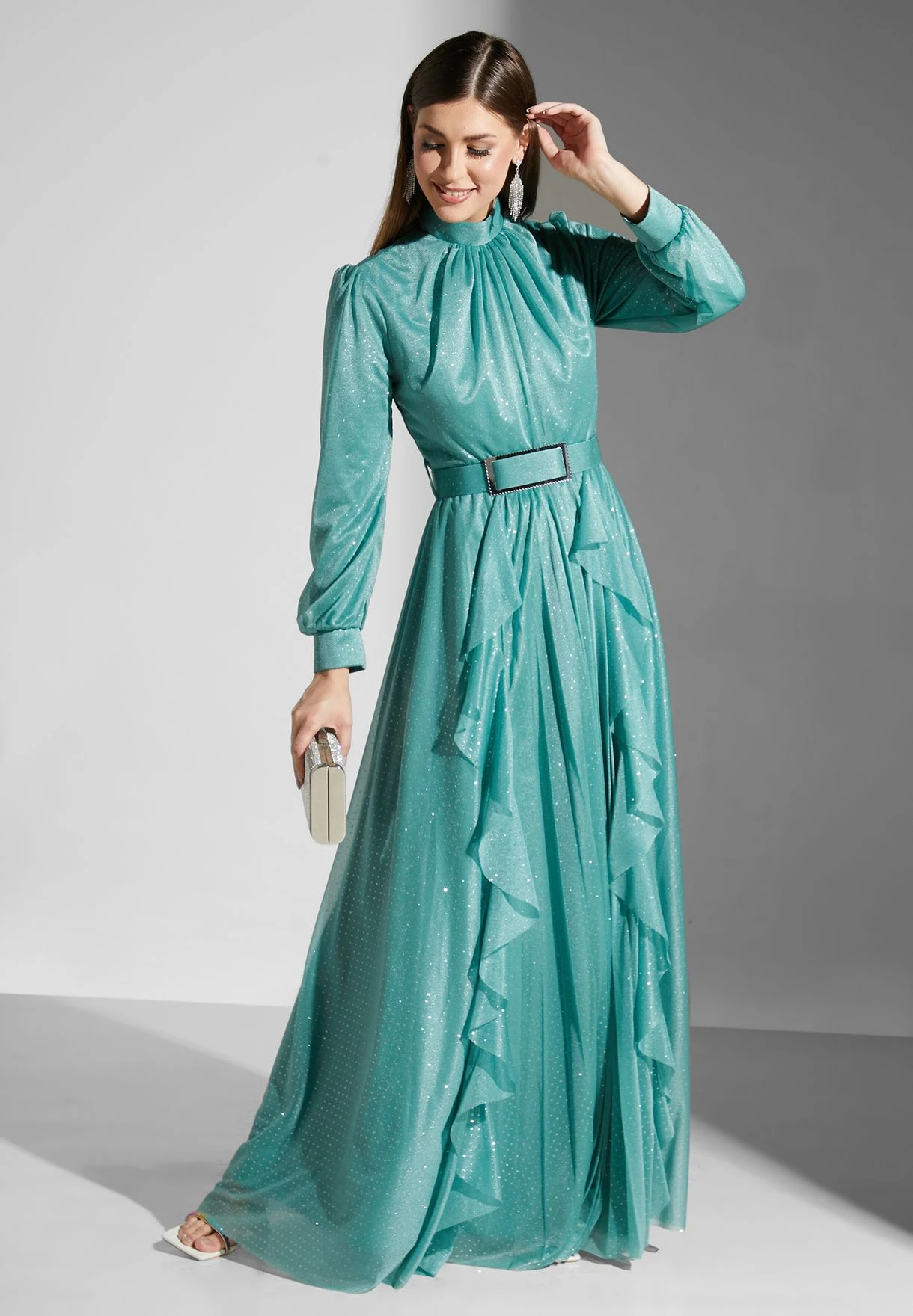 Waterfall Frill Dress 5 Waterfall Frill Dress - Image 5