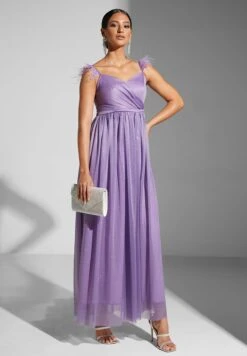 Feather Strap Sweetheart Neckline Gown -Silk Bloom Dresses Store 5 zoom desktop 347