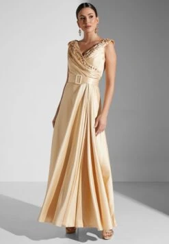 Belted Shimmer Dress -Silk Bloom Dresses Store 5 zoom desktop 352